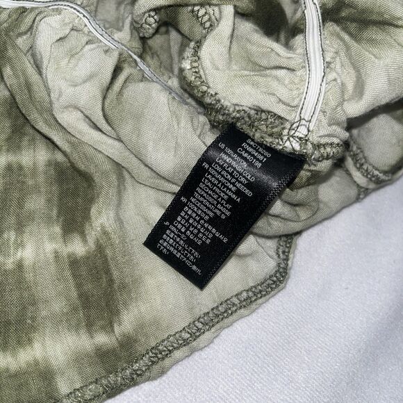 Vintage Y2K Forever 21 Green Tie Dye Dolman Sleeve Blouse Small - Picture 10 of 11